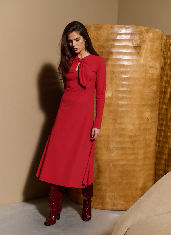 Japan TKY Fall Winter 2025 Original Dress Regular Travel Yoichi Scarlett Red Japantky 3