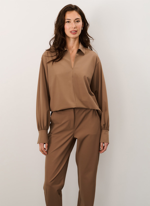 Japan TKY Fall Winter 2025 Original Blouse Regular Travel Sotoko Mocca Mousse Japantky 1