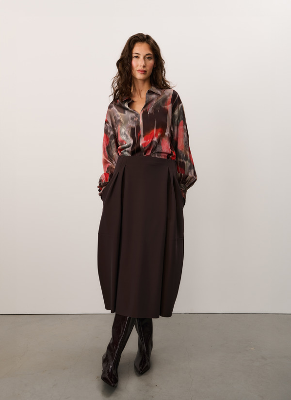 Japan TKY Fall Winter 2025 Original Blouse Crinkle Polyester Wiya Gradient Stripe Japantky 1